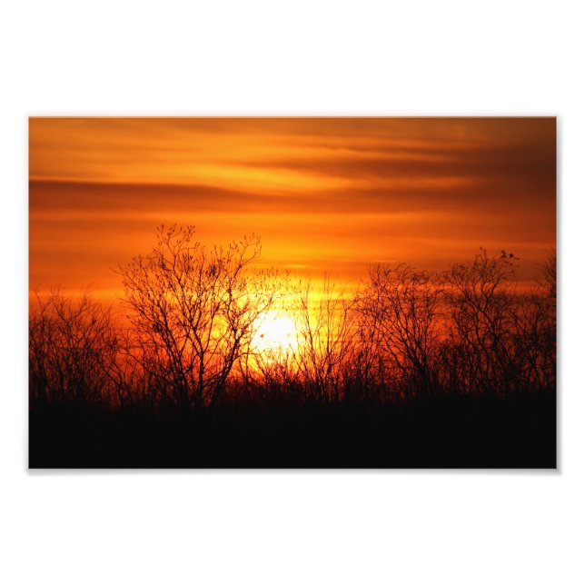 Saskatchewan Sunset Photo Print (Front)
