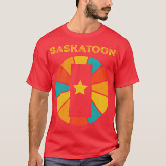Saskatoon Saskatchewan Canada Vintage Distressed S T-Shirt
