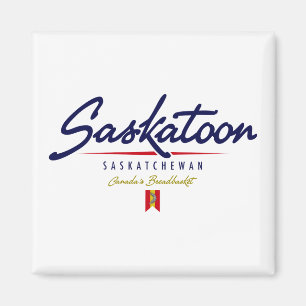 Saskatoon Script Magnet