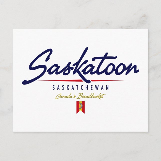 Saskatoon Script Postcard (Front)
