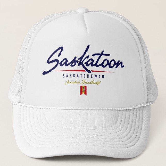 Saskatoon Script Trucker Hat (Front)