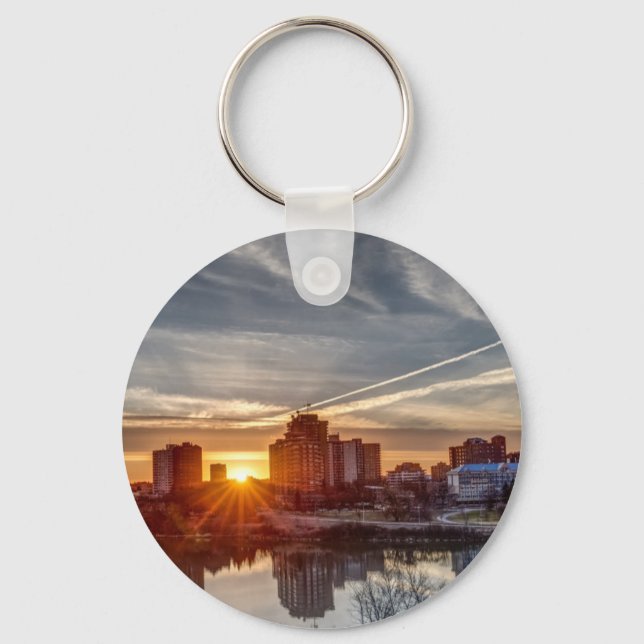 Saskatoon sunset keychain (Front)