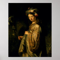 Saskia as Flora, 1634