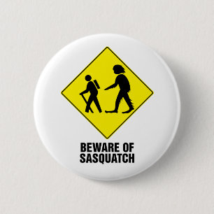 Sasquatch 2 Inch Round Button