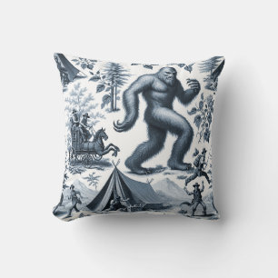 Sasquatch  2 throw pillow