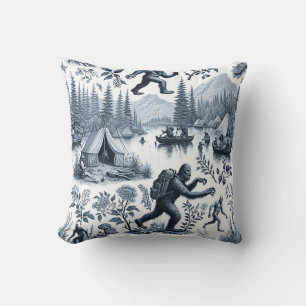 Sasquatch  3 throw pillow