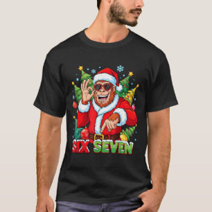 Sasquatch 67 Bigfoot Six Seven Meme Christmas Cost T-Shirt
