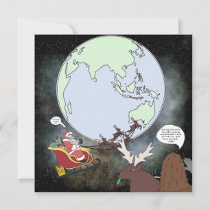 Sasquatch and Santa Postcard