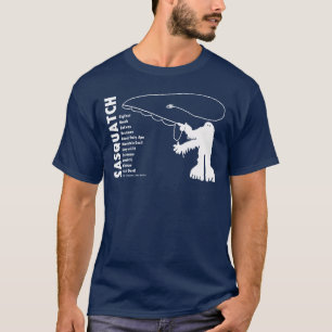 Sasquatch Angler Petroglyph T-Shirt