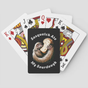 Sasquatch Ate My Sourdough Playing Cards