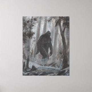 Sasquatch Bigfoot Artwork by Charles A Guthrie Canvas Print