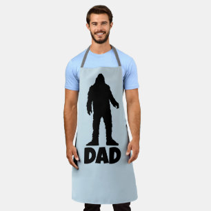 SASQUATCH BIGFOOT DAD FUNNY KITCHEN APRON