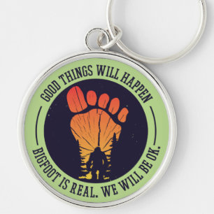 Sasquatch Champion Hide and Seek Quote Keychain