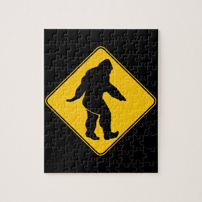Sasquatch crossing jigsaw puzzle (Vertical)