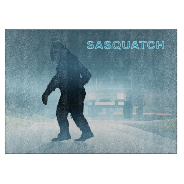 Sasquatch Encounter Cutting Board (Front)