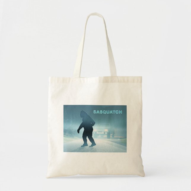 Sasquatch Encounter Tote Bag (Front)