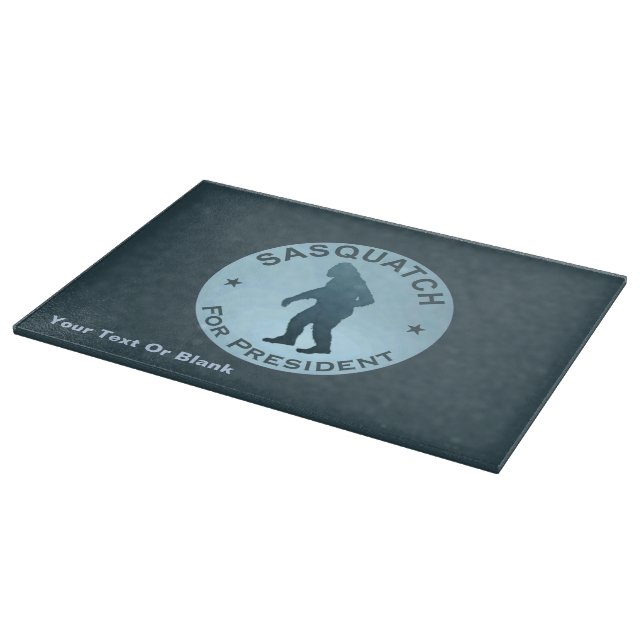 Sasquatch For President Cutting Board (Corner)