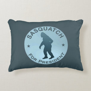 Sasquatch For President Decorative Pillow