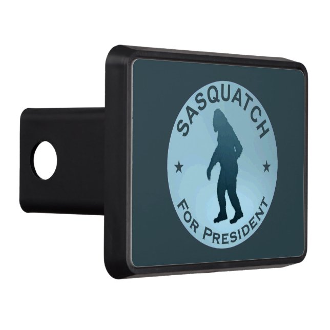 Sasquatch For President Trailer Hitch Cover (Right)