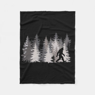 Sasquatch Forest Legend Nature  Fleece Blanket