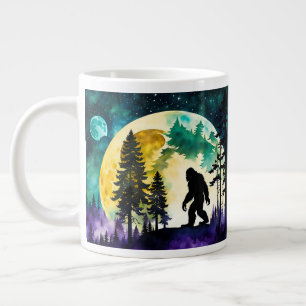 Sasquatch Full moon Large Coffee Mug