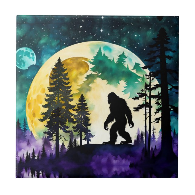 Sasquatch Full moon Tile (Front)