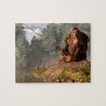 Sasquatch Goes Fishing