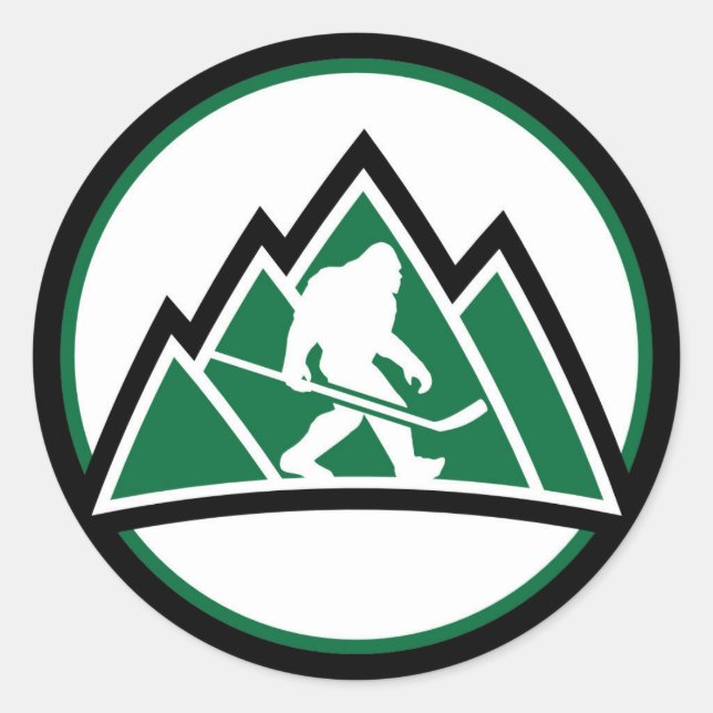 Sasquatch Hockey Sticker - Home  (Front)