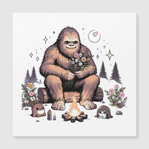 Sasquatch Holding Flowers