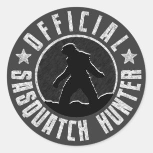 Sasquatch HUNTER Circle logo Classic Round Sticker