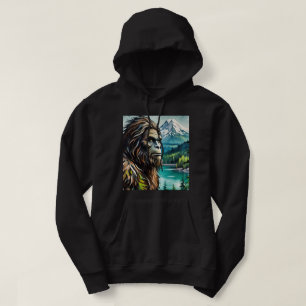 Sasquatch in Mountains Hoodie