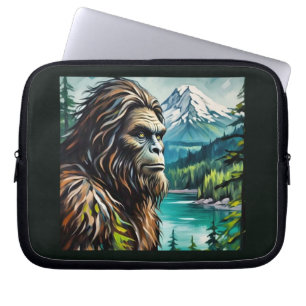 Sasquatch in Mountains Laptop Sleeve