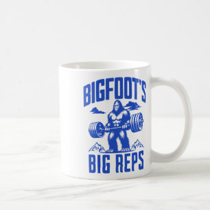 Sasquatch Lifting Humour Monochrome Gym Bigfoot's  Coffee Mug