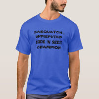 Sasquatch : Masquer 'n Chercher champion T-shirt