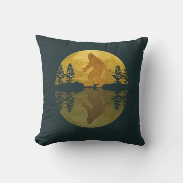Sasquatch Moon Pillow (Front)