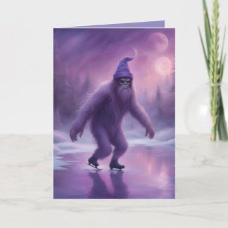 Sasquatch on Ice in Purples Just because  Card