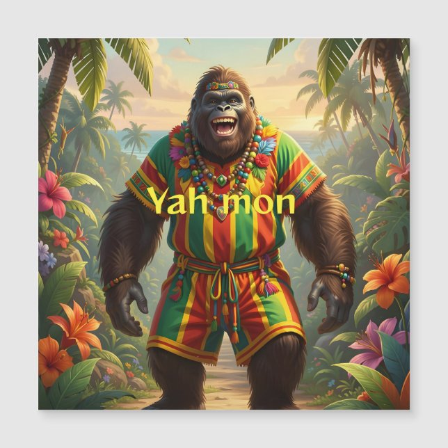 Sasquatch partying in jamaica (Front)