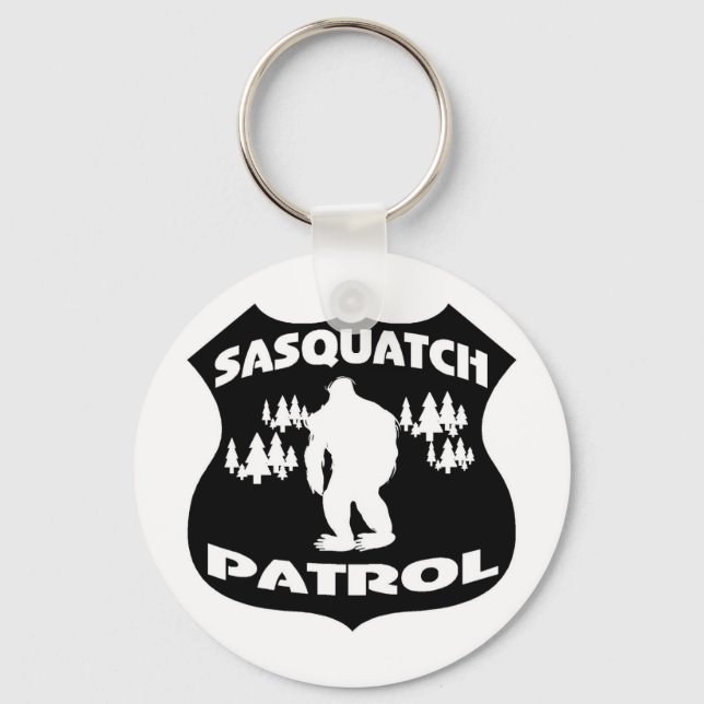 Sasquatch Patrol Forest Badge Keychain (Front)