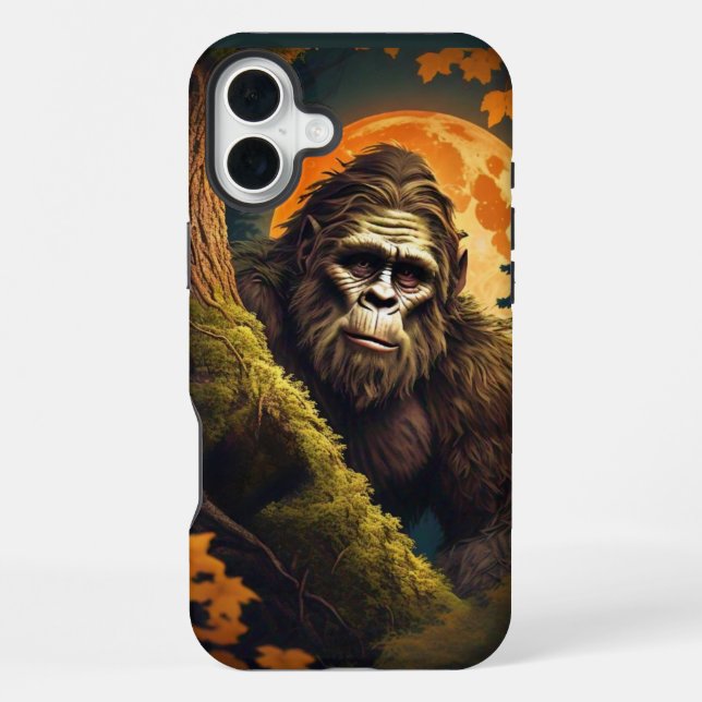 Sasquatch Peeking  iPhone Case (Back)