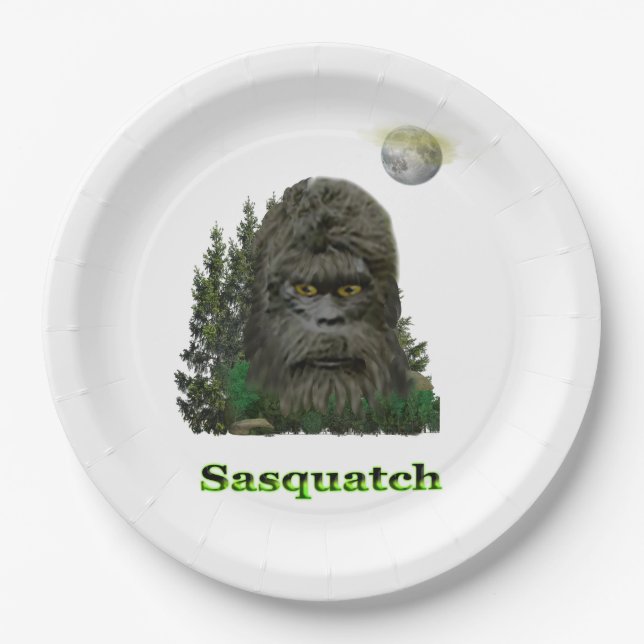 Sasquatch products paper plate (Front)