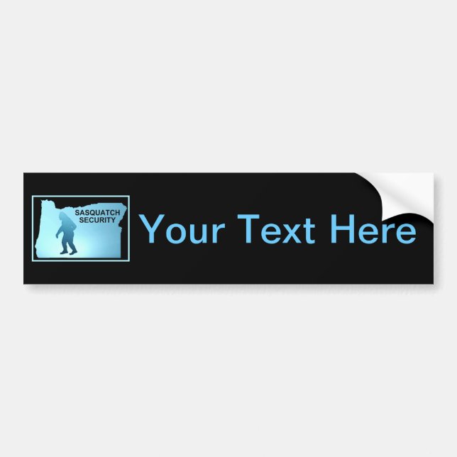 Sasquatch Security - Oregon Bumper Sticker (Front)