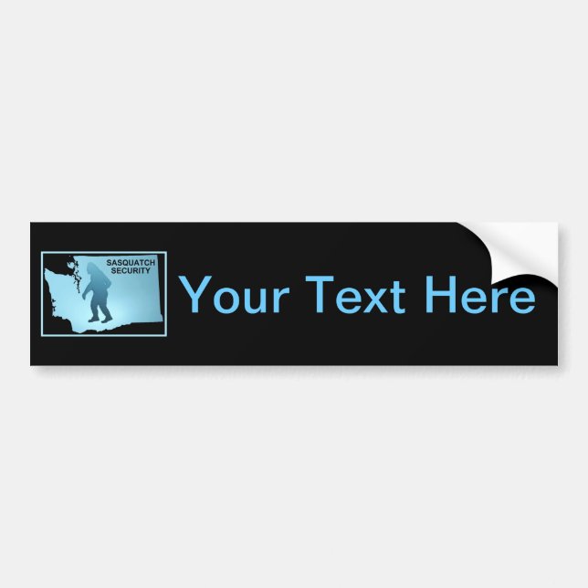 Sasquatch Security - Washington Bumper Sticker (Front)
