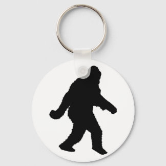 Sasquatch Squatchin' Silhouette Keychain