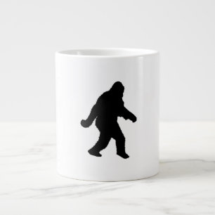 Sasquatch Squatchin' Silhouette Large Coffee Mug