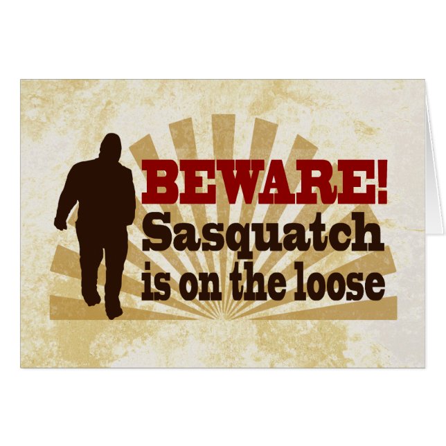 Sasquatch sur le lâche (Devant horizontal)