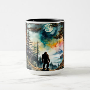 Sasquatch Surveys His Land and the Ocean Mug