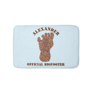 Sasquatch Track Bigfoot Fun Bath Mat