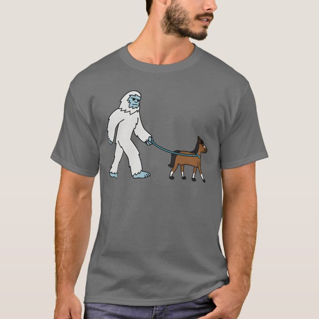 Sasquatch Walking Horse boy T-Shirt (Front)