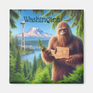 Sasquatch Washington Souvenir Travel Gift Magnet