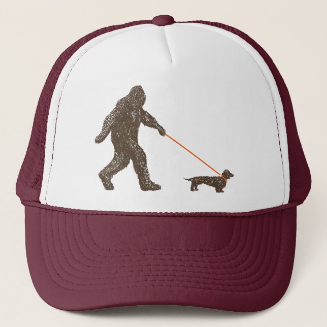 Sasquatch's Best Friend Trucker Hat (Front)